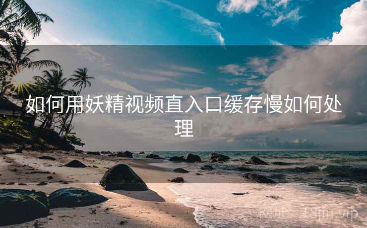 如何用妖精视频直入口缓存慢如何处理